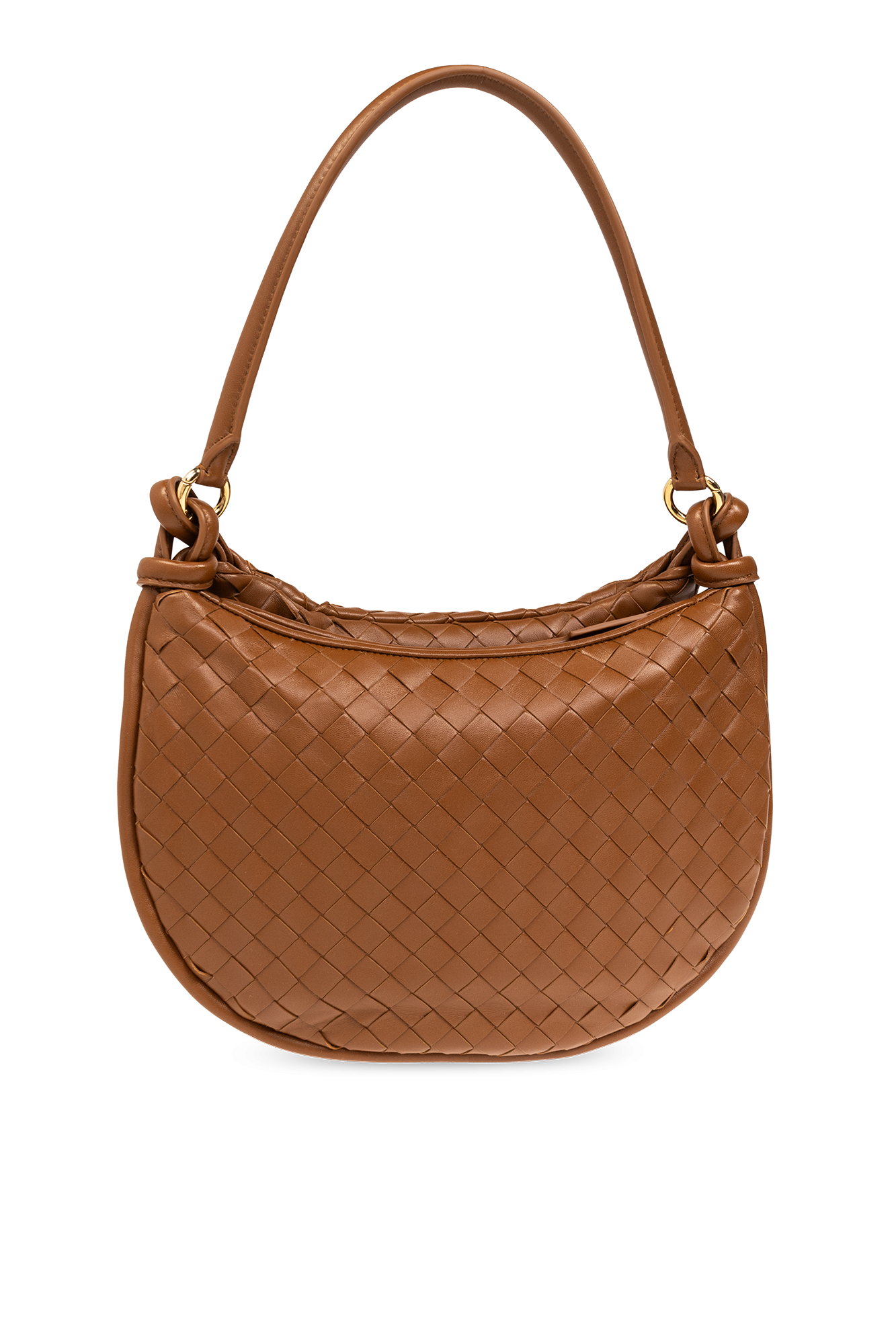 ショルダーバッグ・ポシェット BOTTEGA VENETA DARK BROWN MEDIUM GEMELLI SHOULDER BAG BOTTEGA VENETA | Small Gemelli Intrecciato Leather Shoulder